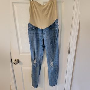 Small Indigo Blue Maternity Pants